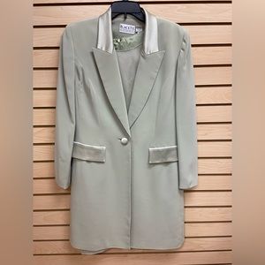 BLACKTIE FANCY RICH LOOKING WOMEN TUXIDO DRESS WITH BLAZER SIZE 10